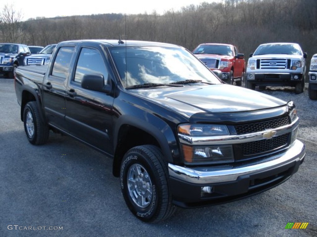 2008 Colorado LT Crew Cab 4x4 - Black / Ebony photo #2