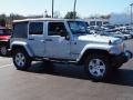 2012 Bright Silver Metallic Jeep Wrangler Unlimited Sahara 4x4  photo #2