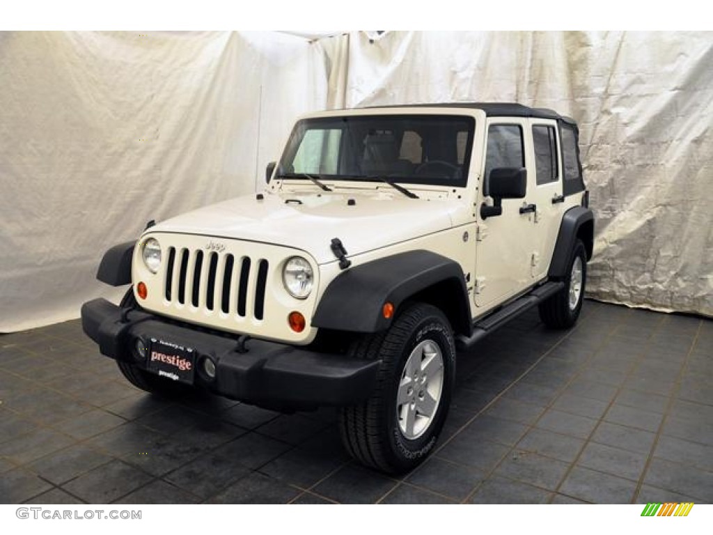 2008 Stone White Jeep Wrangler Unlimited X 4x4 62159021 Photo 5