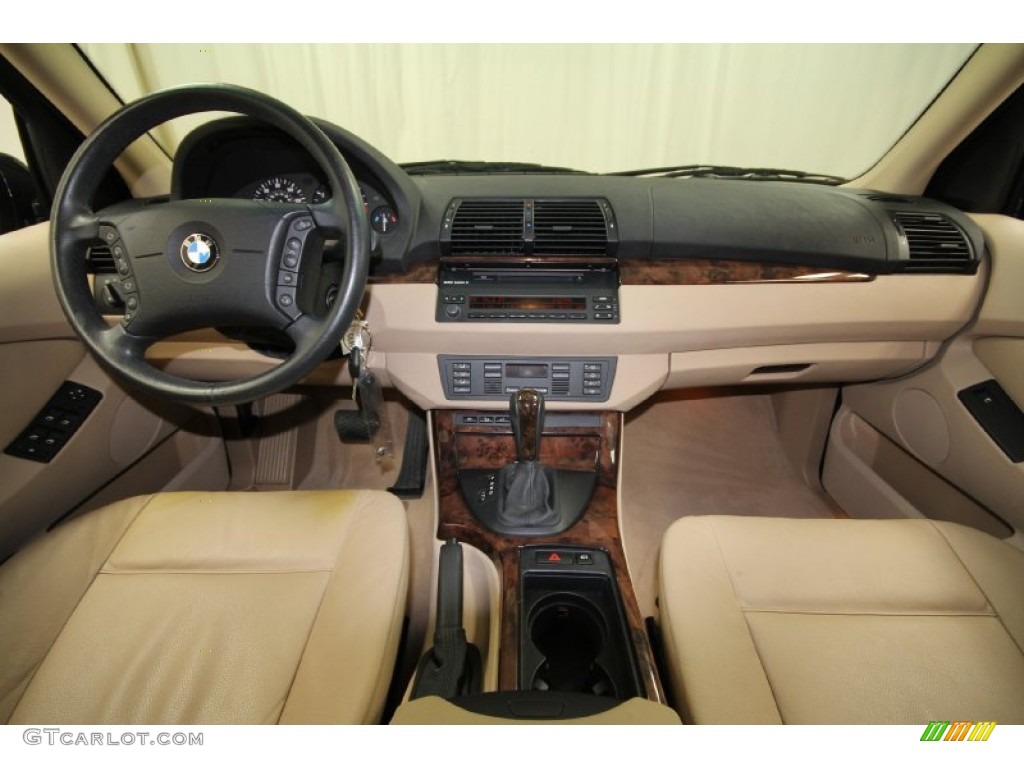2003 BMW X5 3.0i Beige Dashboard Photo #62172562