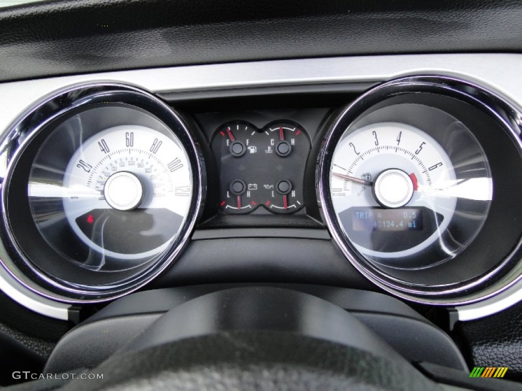 2010 Ford Mustang V6 Premium Convertible Gauges Photo #62173906