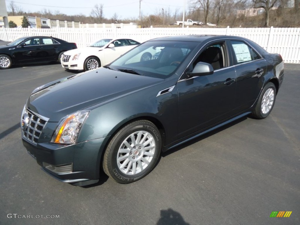 Thunder Gray ChromaFlair 2012 Cadillac CTS 4 3.0 AWD Sedan Exterior Photo #62175450