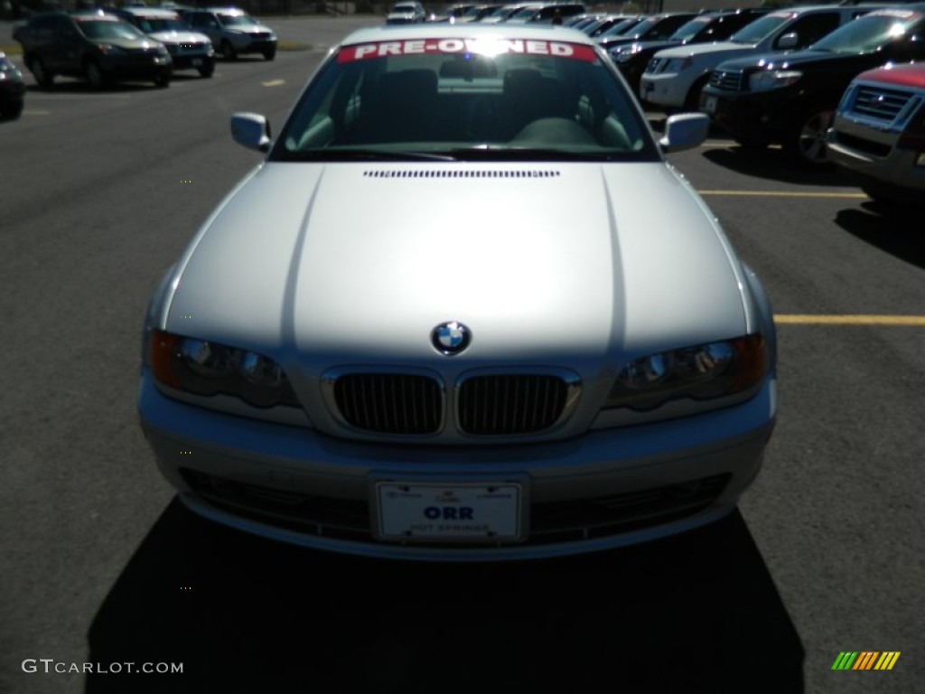 2001 3 Series 330i Coupe - Titanium Silver Metallic / Grey photo #8