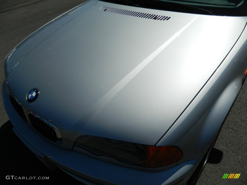 2001 3 Series 330i Coupe - Titanium Silver Metallic / Grey photo #9