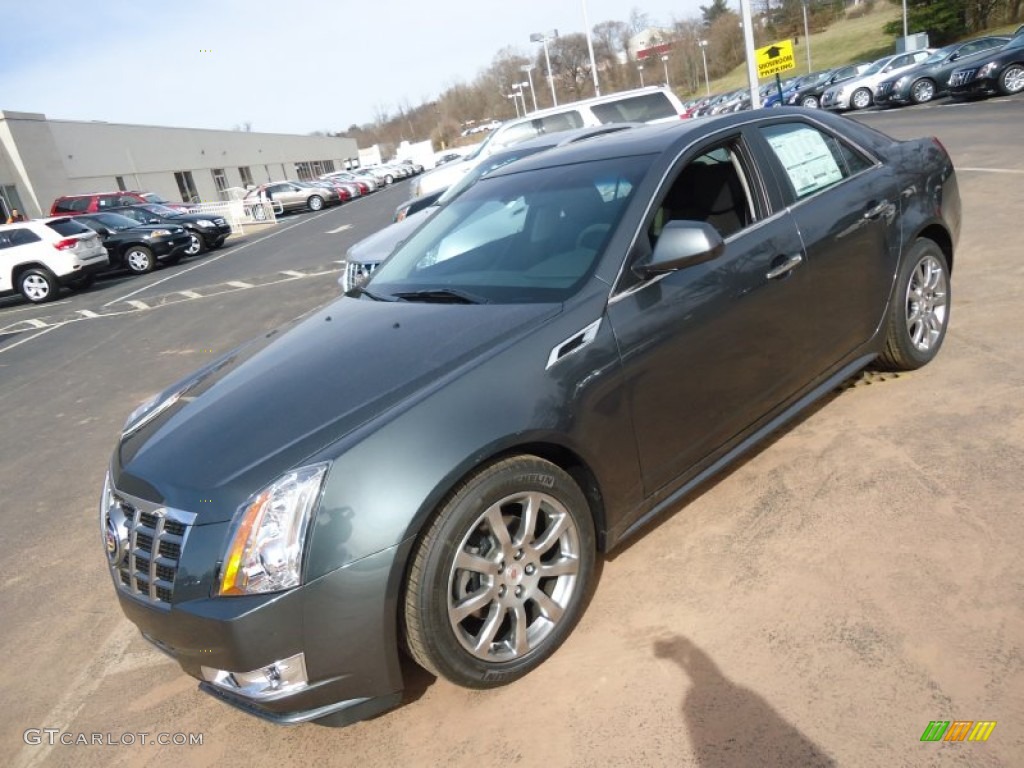 2012 CTS 4 3.0 AWD Sedan - Thunder Gray ChromaFlair / Ebony/Ebony photo #1