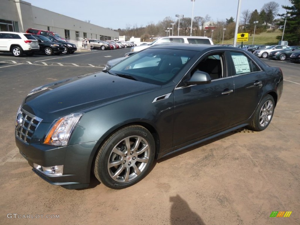 Thunder Gray ChromaFlair 2012 Cadillac CTS 4 3.0 AWD Sedan Exterior Photo #62176714