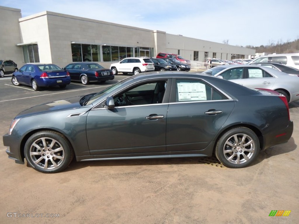 Thunder Gray ChromaFlair 2012 Cadillac CTS 4 3.0 AWD Sedan Exterior Photo #62176735