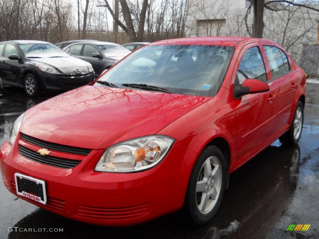 2010 Cobalt LT Sedan - Victory Red / Gray photo #1