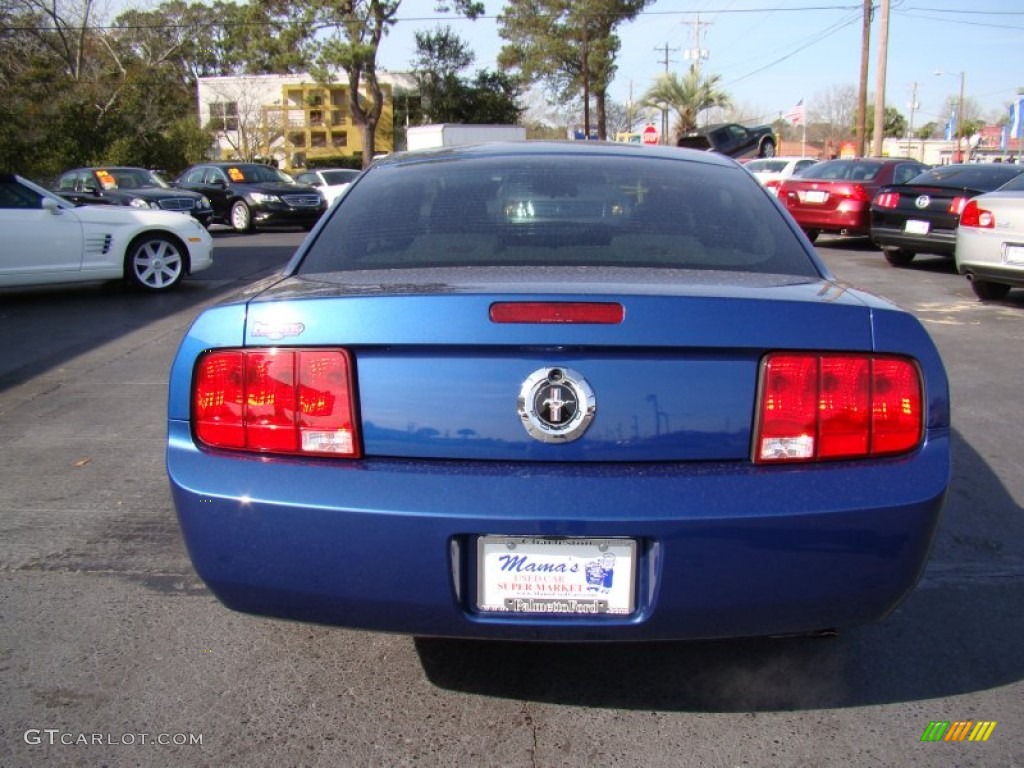 2007 Mustang V6 Deluxe Coupe - Vista Blue Metallic / Medium Parchment photo #7