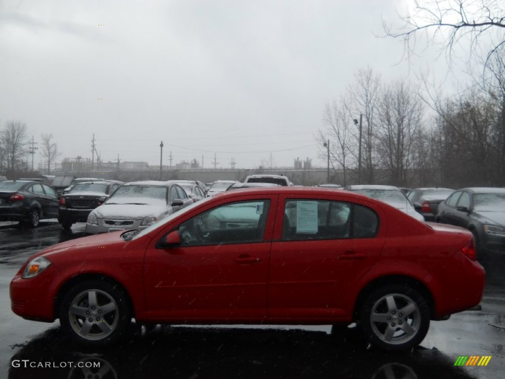 2010 Cobalt LT Sedan - Victory Red / Gray photo #12