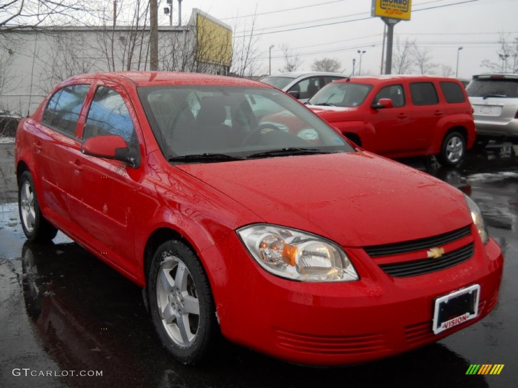 2010 Cobalt LT Sedan - Victory Red / Gray photo #15