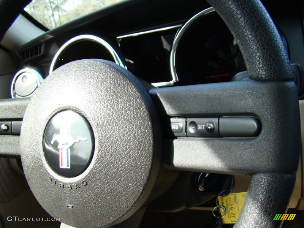 2007 Mustang V6 Deluxe Coupe - Vista Blue Metallic / Medium Parchment photo #20