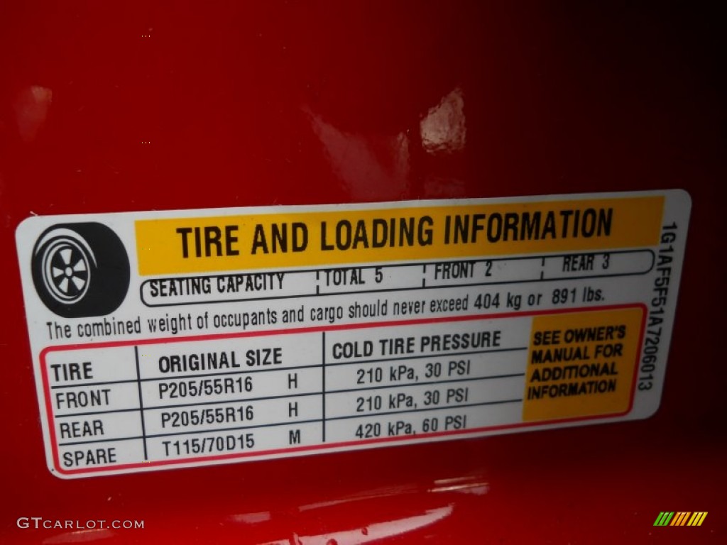 2010 Cobalt LT Sedan - Victory Red / Gray photo #22