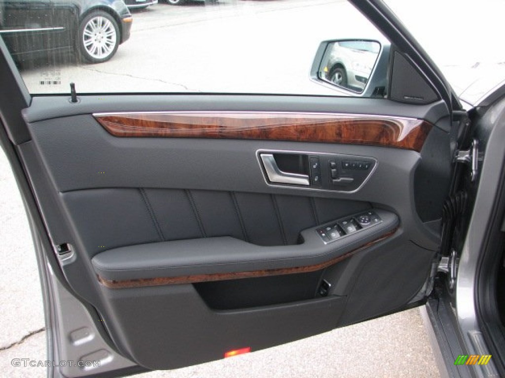 2012 Mercedes-Benz E 350 4Matic Wagon Black Door Panel Photo #62179693