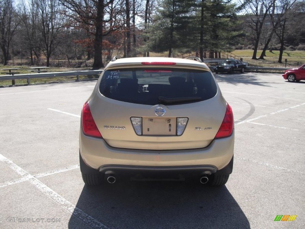 2003 Murano SL AWD - Luminous Gold Metallic / Cafe Latte photo #5