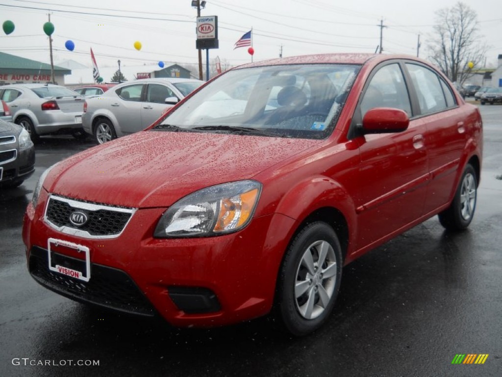 2011 Rio LX - Tropical Red / Gray photo #1