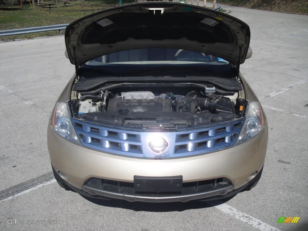 2003 Murano SL AWD - Luminous Gold Metallic / Cafe Latte photo #35