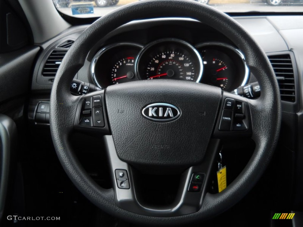 2011 Sorento LX V6 - Snow White Pearl / Gray photo #7