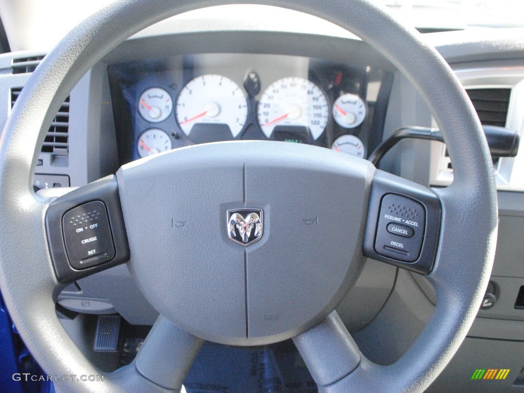 2007 Ram 1500 Big Horn Edition Quad Cab - Electric Blue Pearl / Medium Slate Gray photo #18