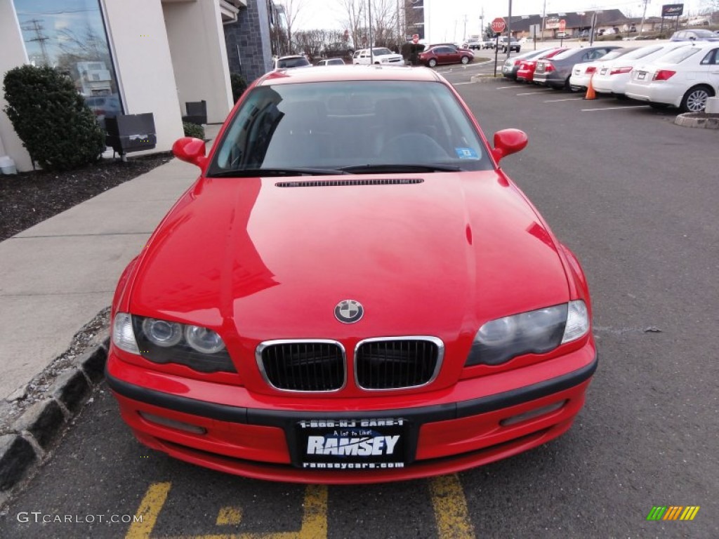 1999 3 Series 323i Sedan - Bright Red / Black photo #12