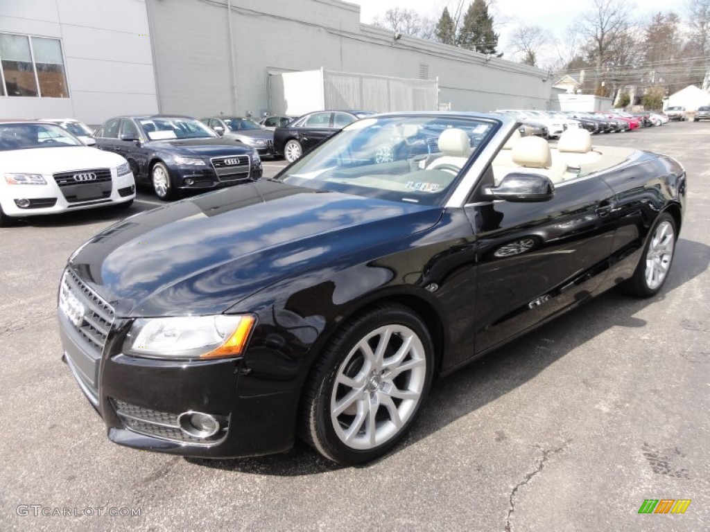 Brilliant Black 2011 Audi A5 2.0T Convertible Exterior Photo #62187046