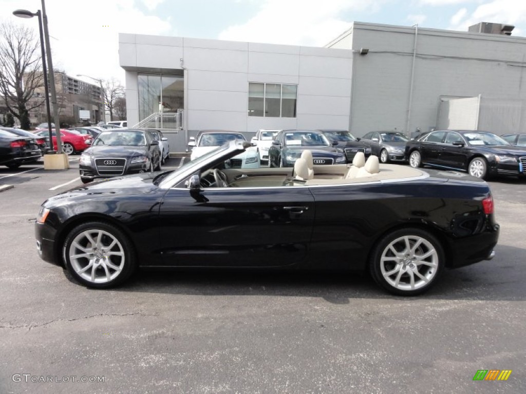 2011 A5 2.0T Convertible - Brilliant Black / Cardamom Beige photo #12