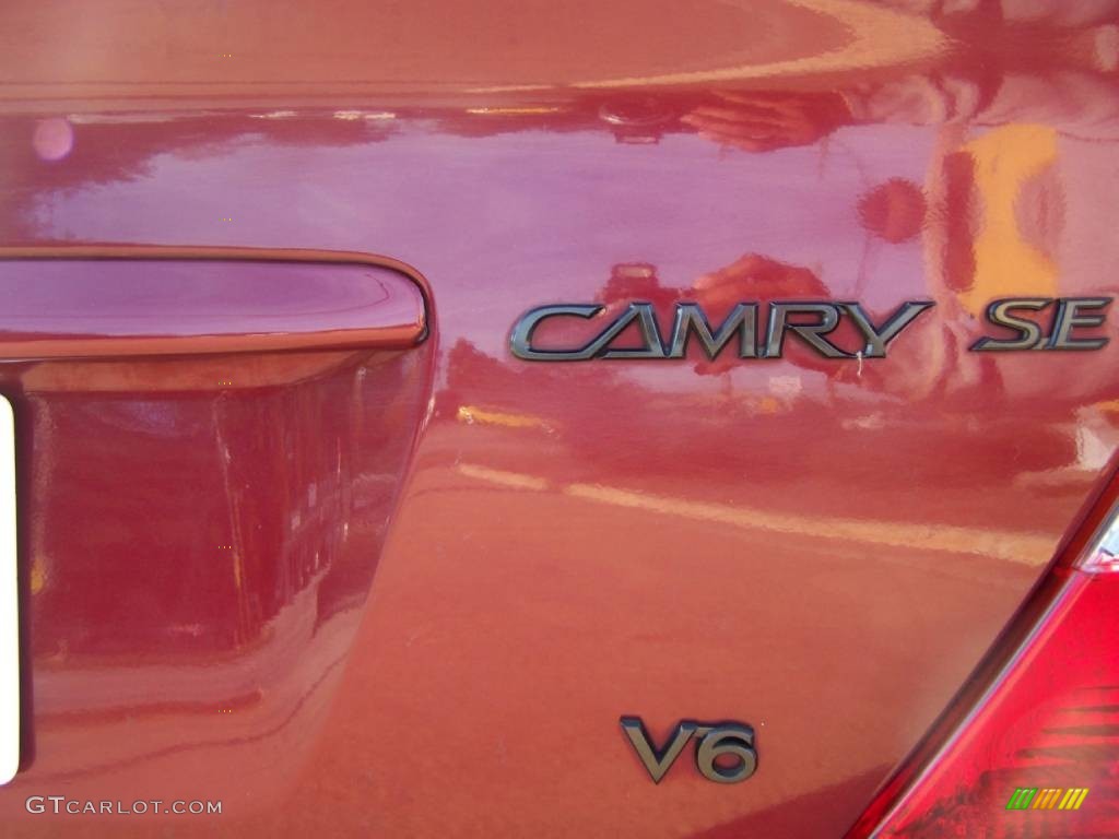 2002 Camry SE V6 - Salsa Red Pearl / Dark Charcoal photo #18