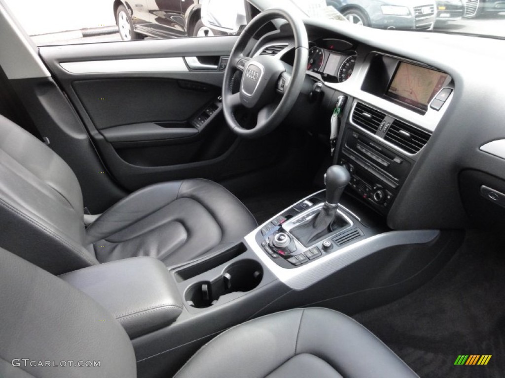 2009 Audi A4 2.0T Premium quattro Sedan Black Dashboard Photo #62187424