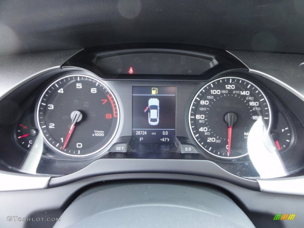 2009 Audi A4 2.0T Premium quattro Sedan Gauges Photo #62187538
