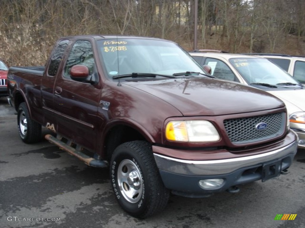 2000 F150 XLT Extended Cab 4x4 - Chestnut Metallic / Medium Parchment photo #3