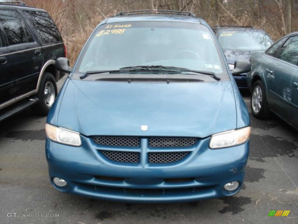 2000 Grand Caravan SE Sport - Aquamarine Metallic / Mist Gray photo #2