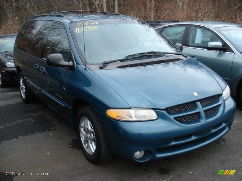 2000 Grand Caravan SE Sport - Aquamarine Metallic / Mist Gray photo #3
