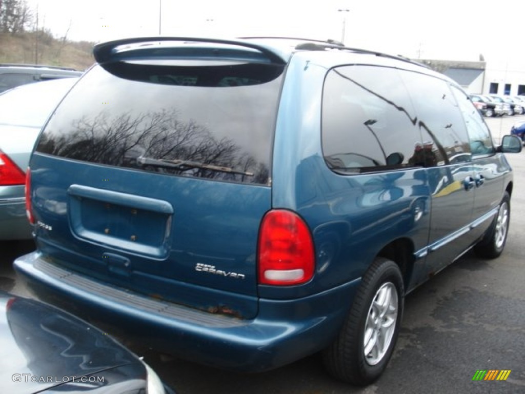 2000 Grand Caravan SE Sport - Aquamarine Metallic / Mist Gray photo #4
