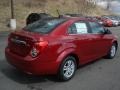 Crystal Red Tintcoat 2012 Chevrolet Sonic LT Sedan Exterior