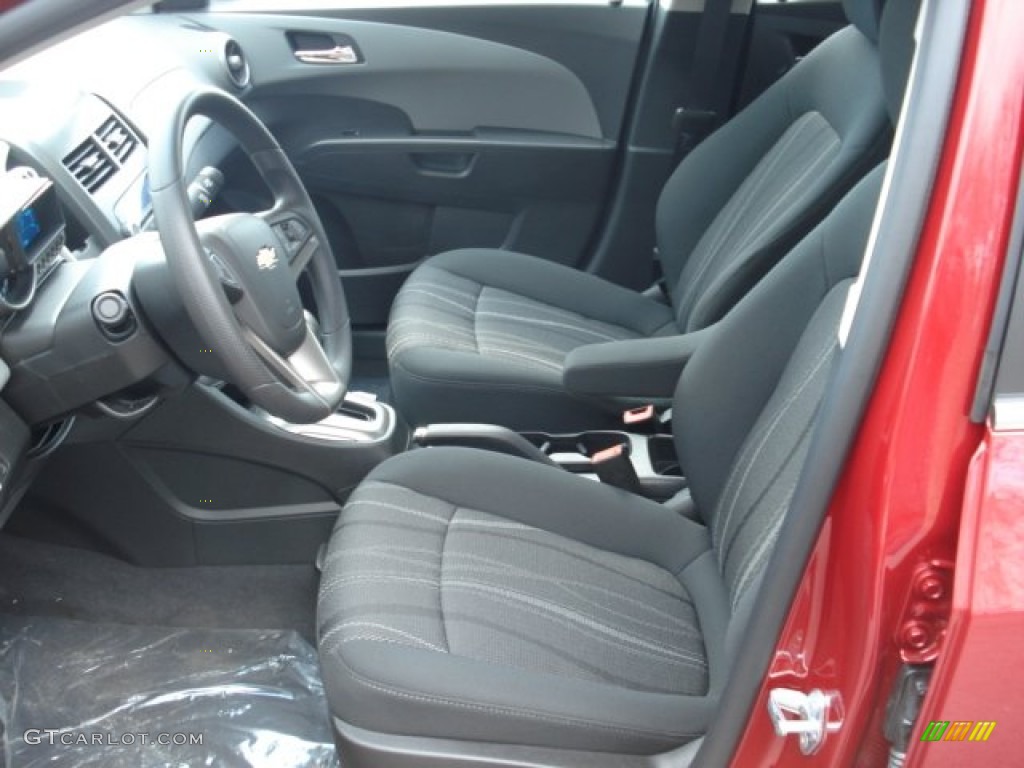 Jet Black/Dark Titanium Interior 2012 Chevrolet Sonic LT Sedan Photo #62190175