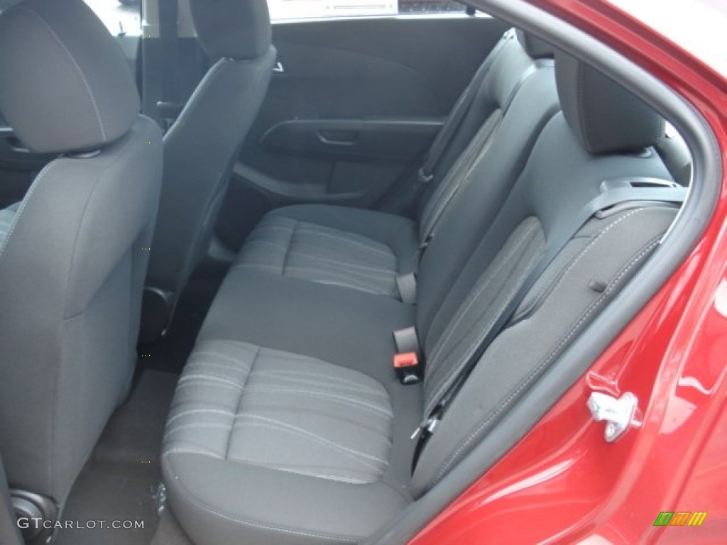 Jet Black/Dark Titanium Interior 2012 Chevrolet Sonic LT Sedan Photo #62190181