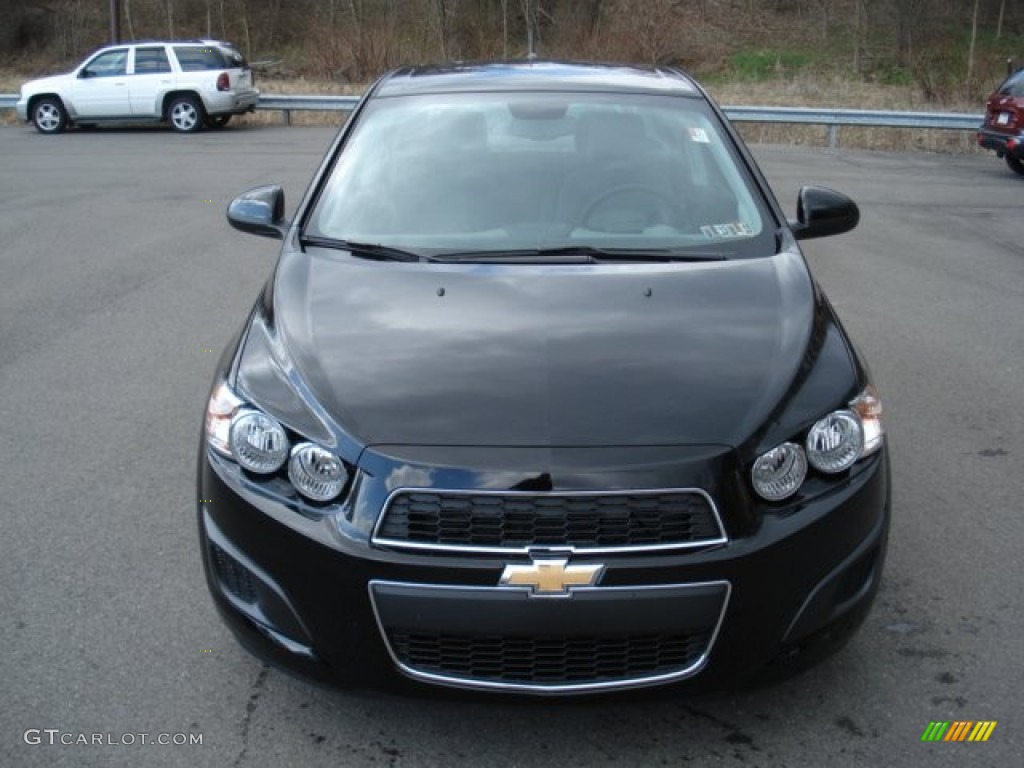 2012 Sonic LS Sedan - Black / Jet Black/Dark Titanium photo #3