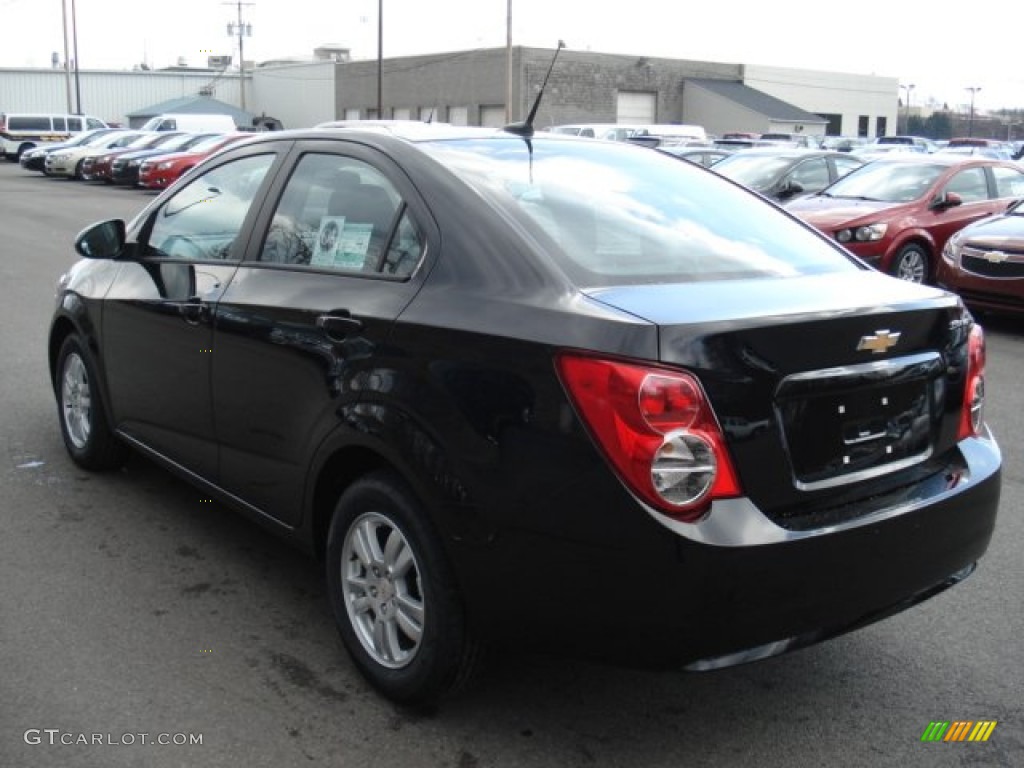2012 Sonic LS Sedan - Black / Jet Black/Dark Titanium photo #6
