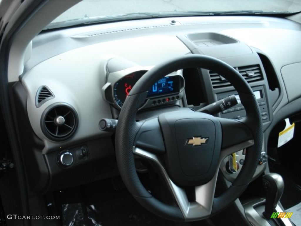 2012 Sonic LS Sedan - Black / Jet Black/Dark Titanium photo #10