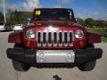 2010 Red Rock Crystal Pearl Jeep Wrangler Unlimited Sahara 4x4  photo #14