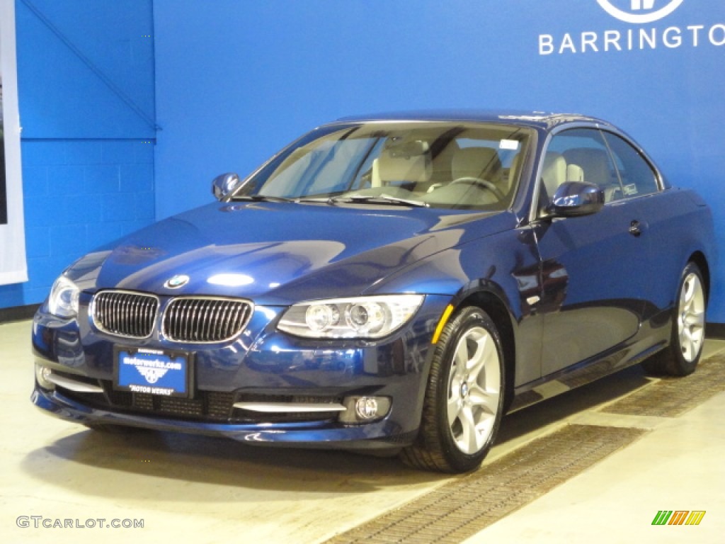 2011 3 Series 335i Convertible - Deep Sea Blue Metallic / Oyster/Black Dakota Leather photo #3