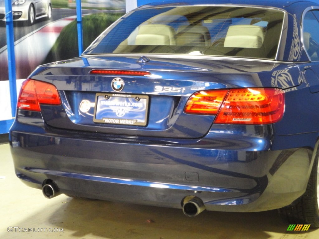 2011 3 Series 335i Convertible - Deep Sea Blue Metallic / Oyster/Black Dakota Leather photo #11