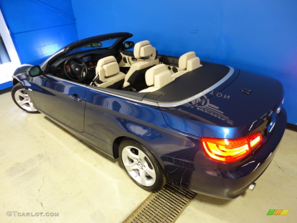 2011 3 Series 335i Convertible - Deep Sea Blue Metallic / Oyster/Black Dakota Leather photo #37