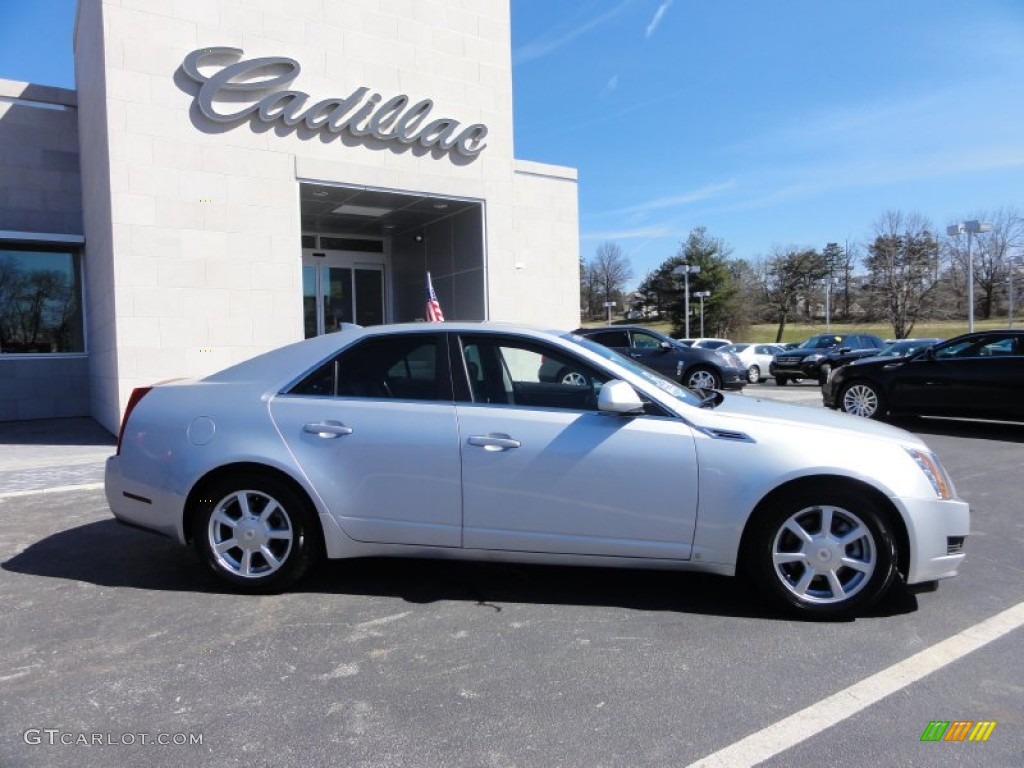 2009 CTS 4 AWD Sedan - Radiant Silver / Ebony photo #8