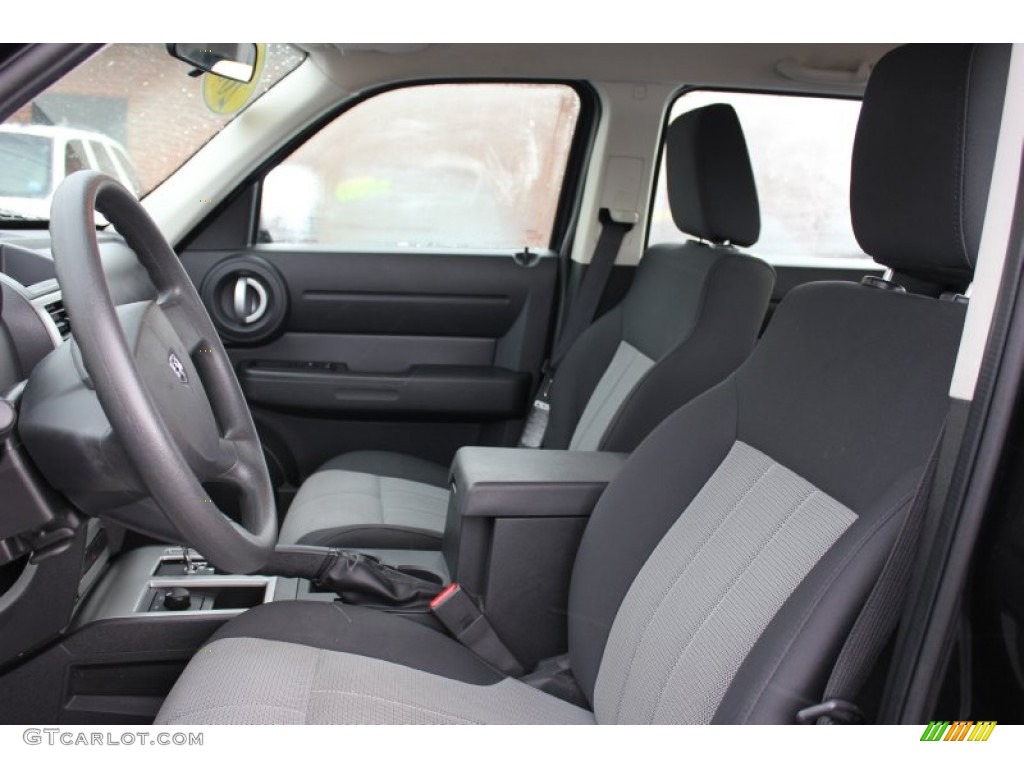 2008 Nitro SXT 4x4 - Brilliant Black Crystal Pearl / Dark Slate Gray/Light Slate Gray photo #8