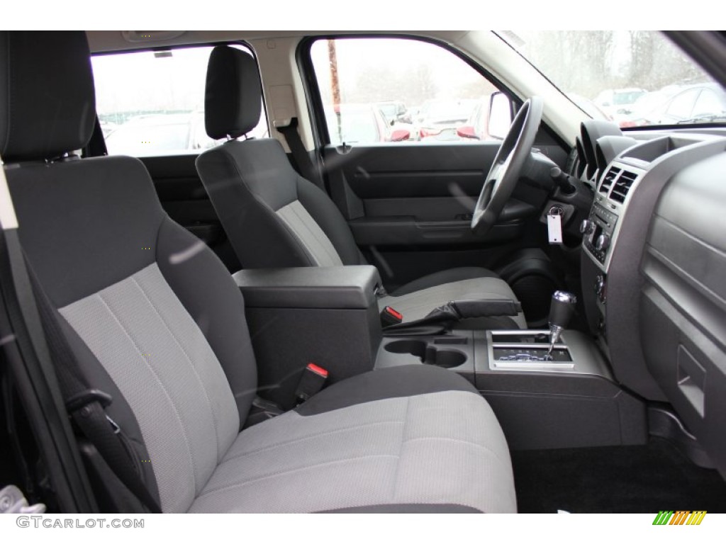 2008 Nitro SXT 4x4 - Brilliant Black Crystal Pearl / Dark Slate Gray/Light Slate Gray photo #14