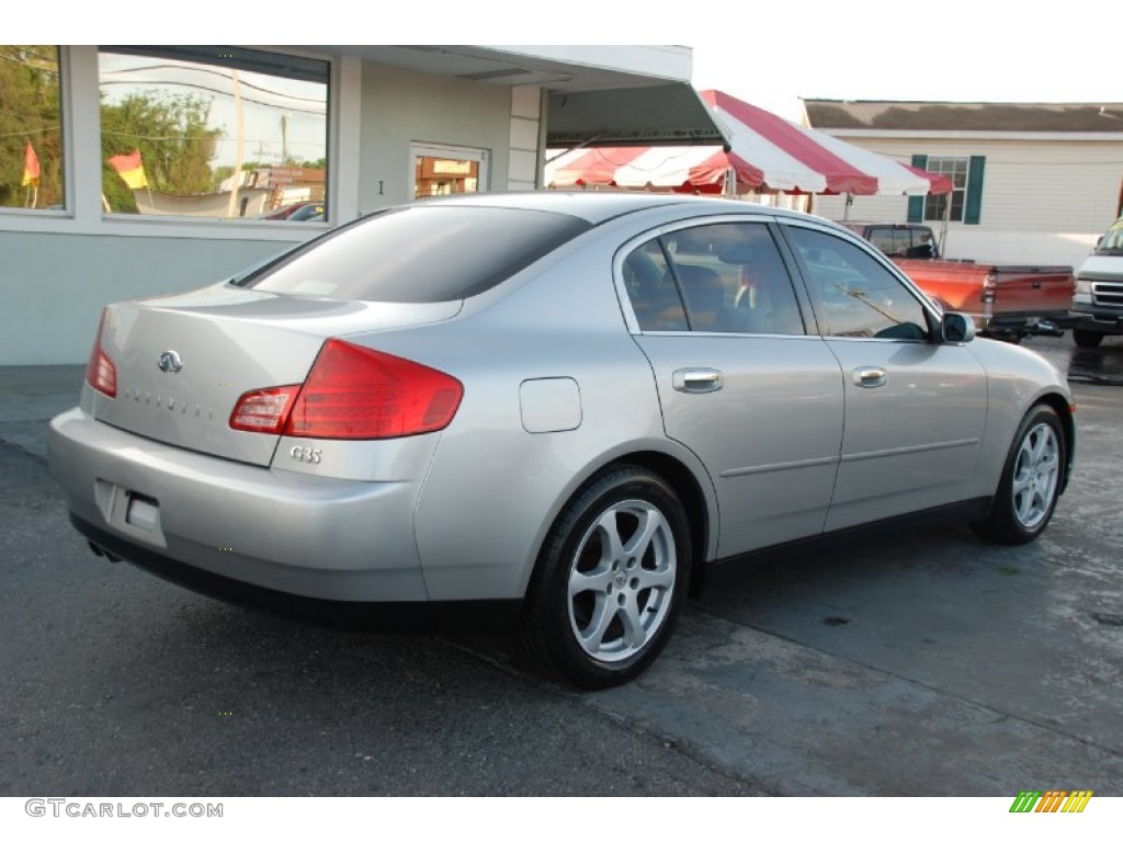 2003 G 35 Sedan - Brilliant Silver Metallic / Willow photo #10