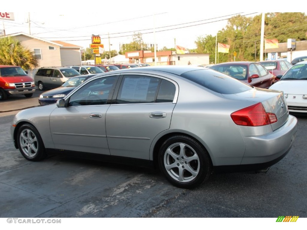 2003 G 35 Sedan - Brilliant Silver Metallic / Willow photo #31