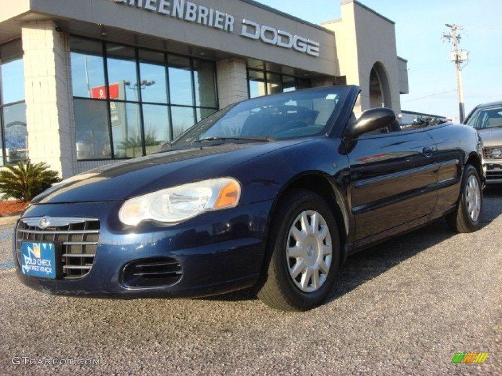 2005 Sebring Convertible - Deep Blue Pearl / Charcoal photo #1