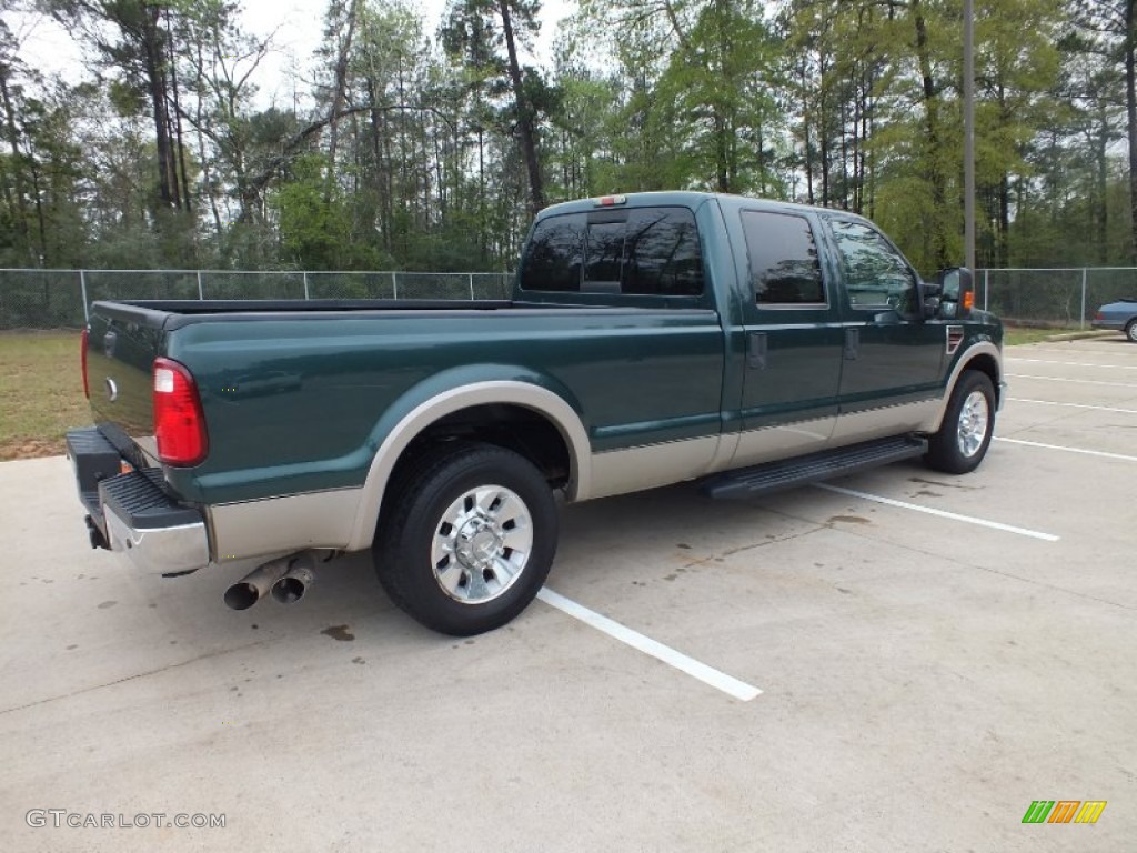 Forest Green Metallic 2008 Ford F250 Super Duty Lariat Crew Cab Exterior Photo #62195186